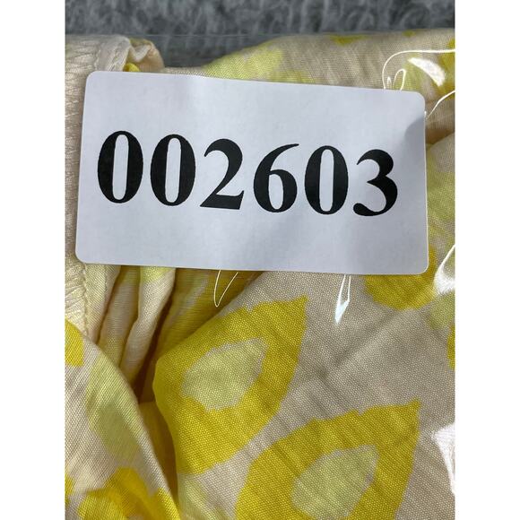 Future Collective Dress Women 17 Yellow Sundress Midi Spaghetti Strap Ruffle NWT - Picture 9 of 9